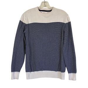 Frederik Anderson Copenhagen Mens Crewneck Sweater Fine-knit Striped Unisex